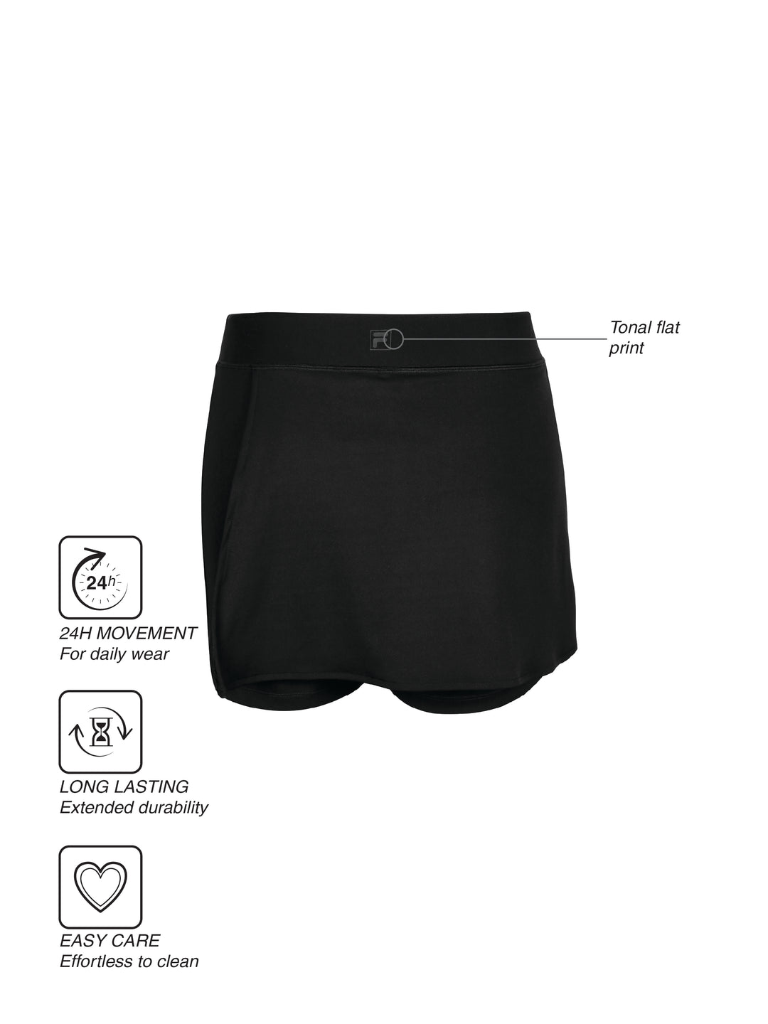 Fila Women Black Jess Skort