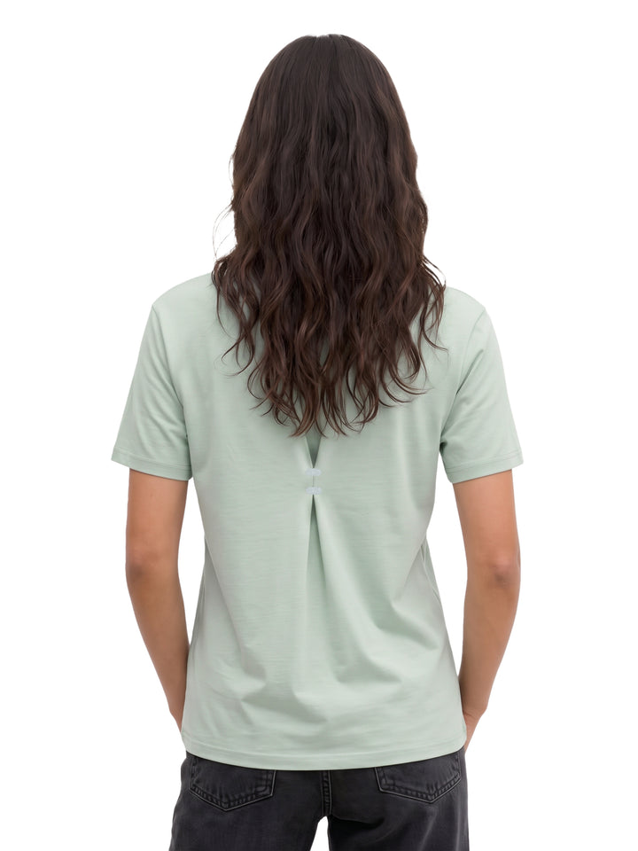 Fila Women Seagreen Misso Knitted Tee