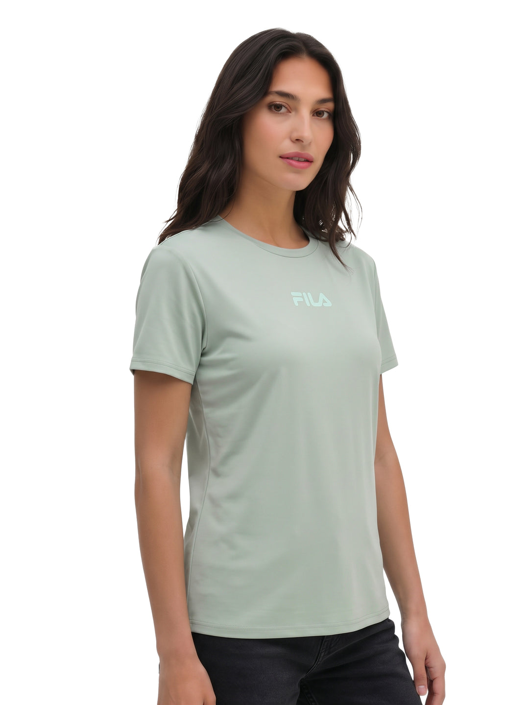 Fila Women Seagreen Misso Knitted Tee