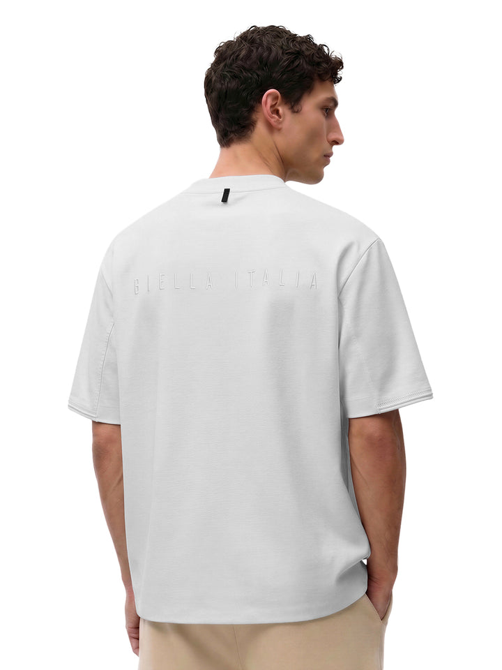 Fila Men White Gamen Knitted Tee Shirt