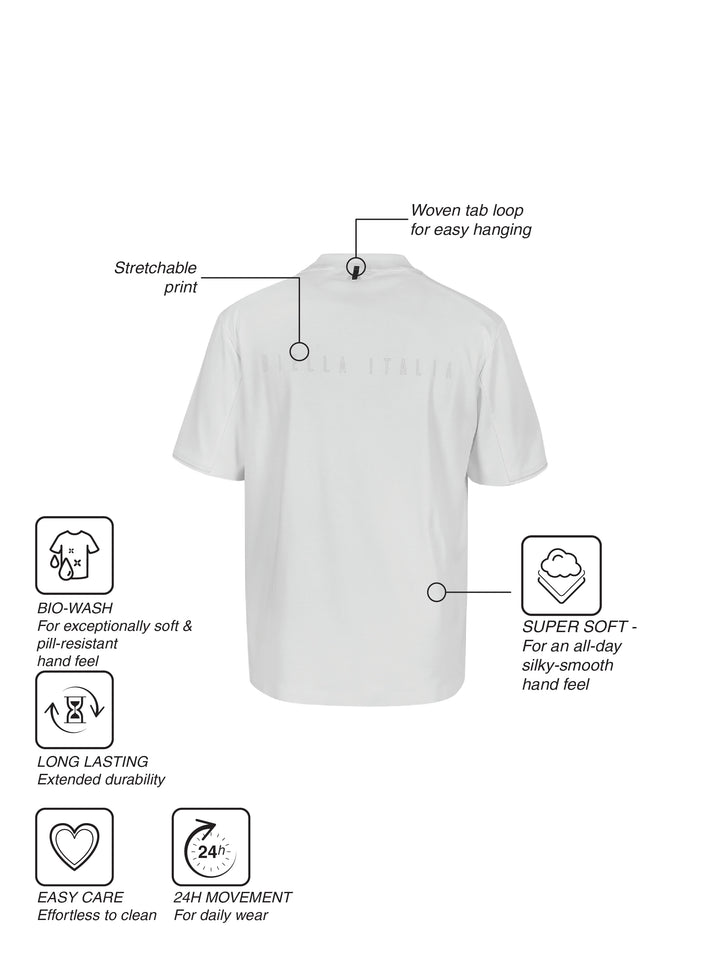 Fila Men White Gamen Knitted Tee Shirt