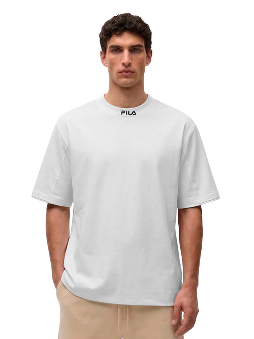 Fila Men White Gamen Knitted Tee Shirt