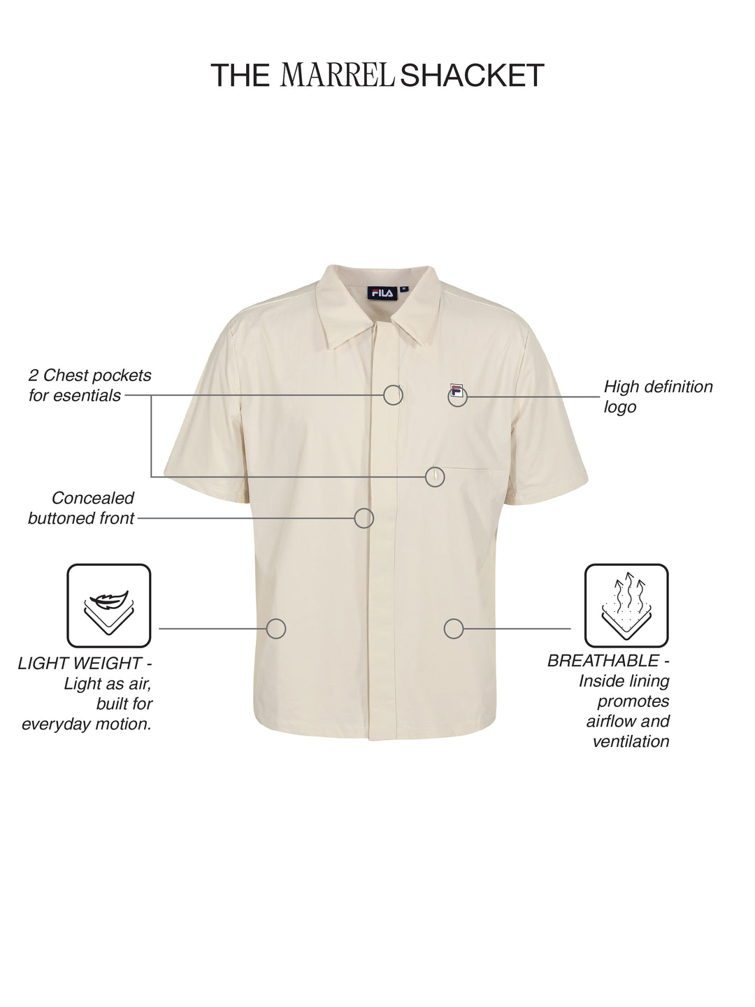 Fila Men Beige Marrel Shirt