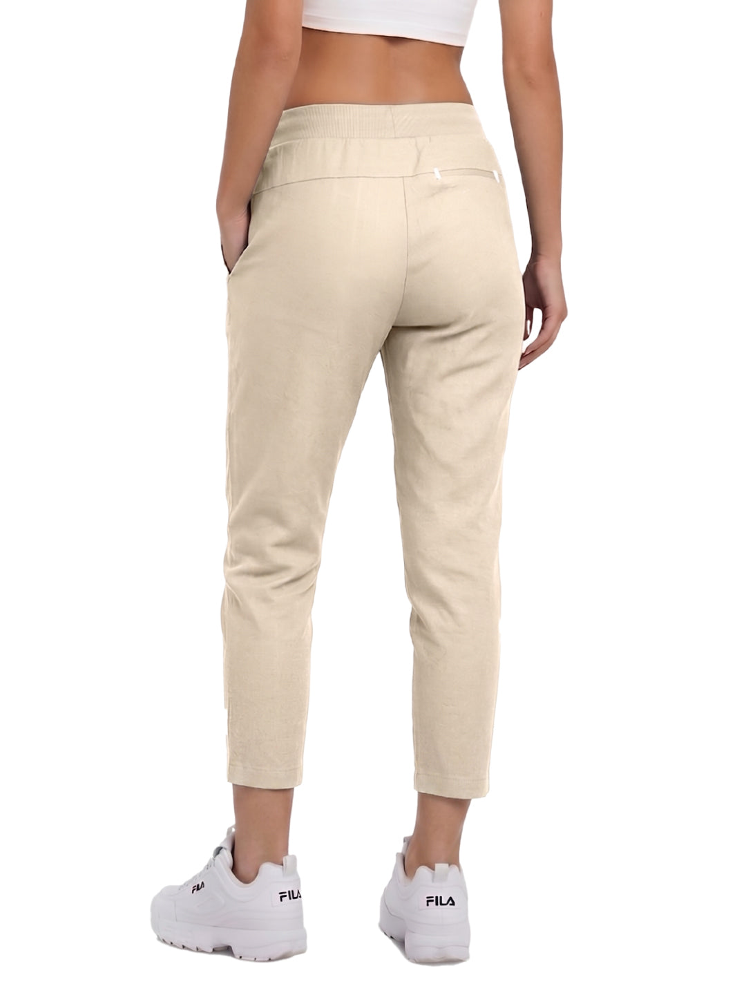 Fila Women Beige Addie Knitted Pants
