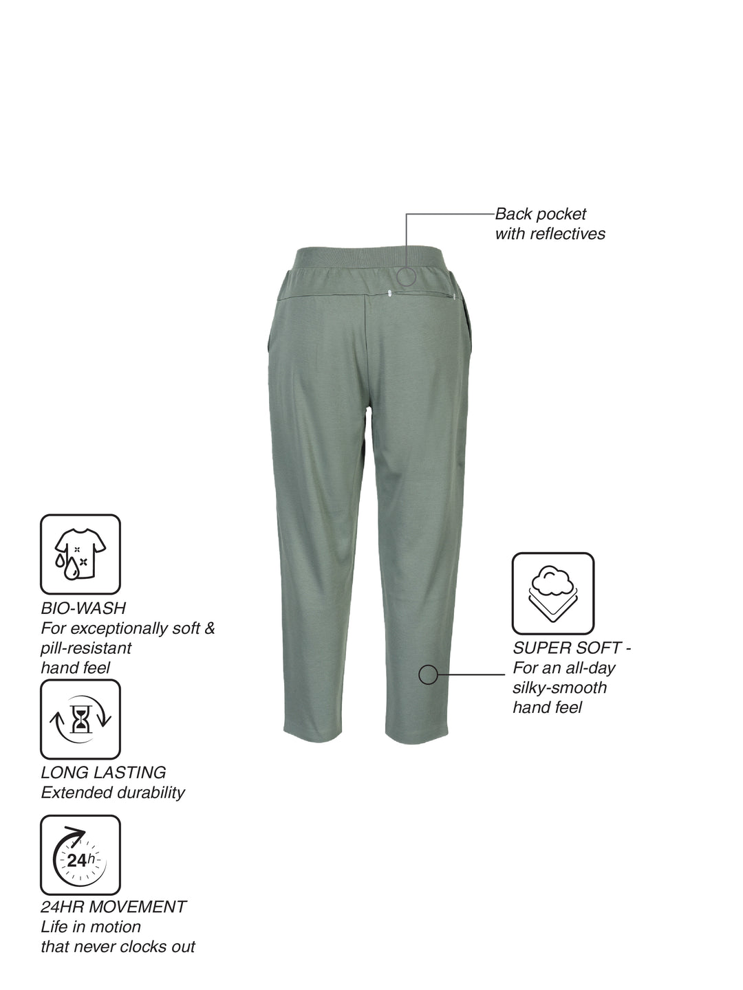 Fila Women Darkgreen Addie Knitted Pants