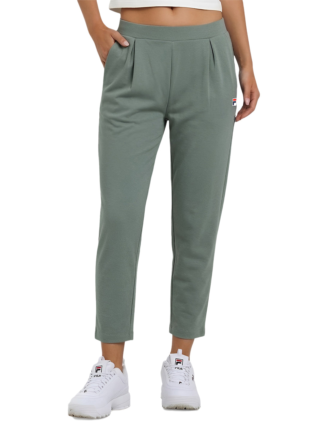 Fila Women Darkgreen Addie Knitted Pants