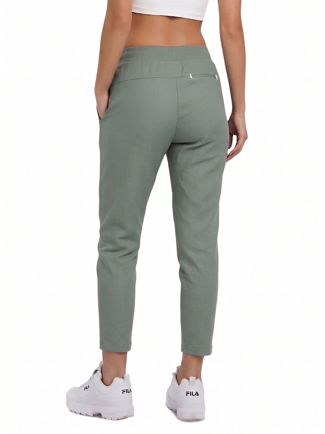 Fila Women Darkgreen Addie Knitted Pants