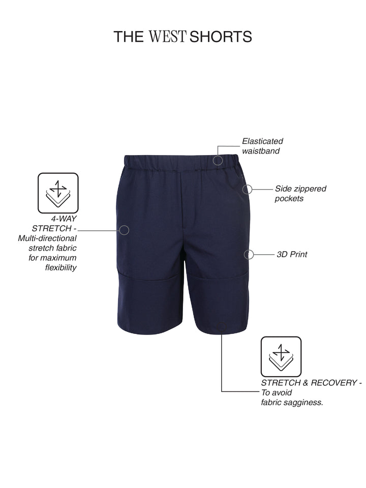 Fila Men Navy West Woven Shorts