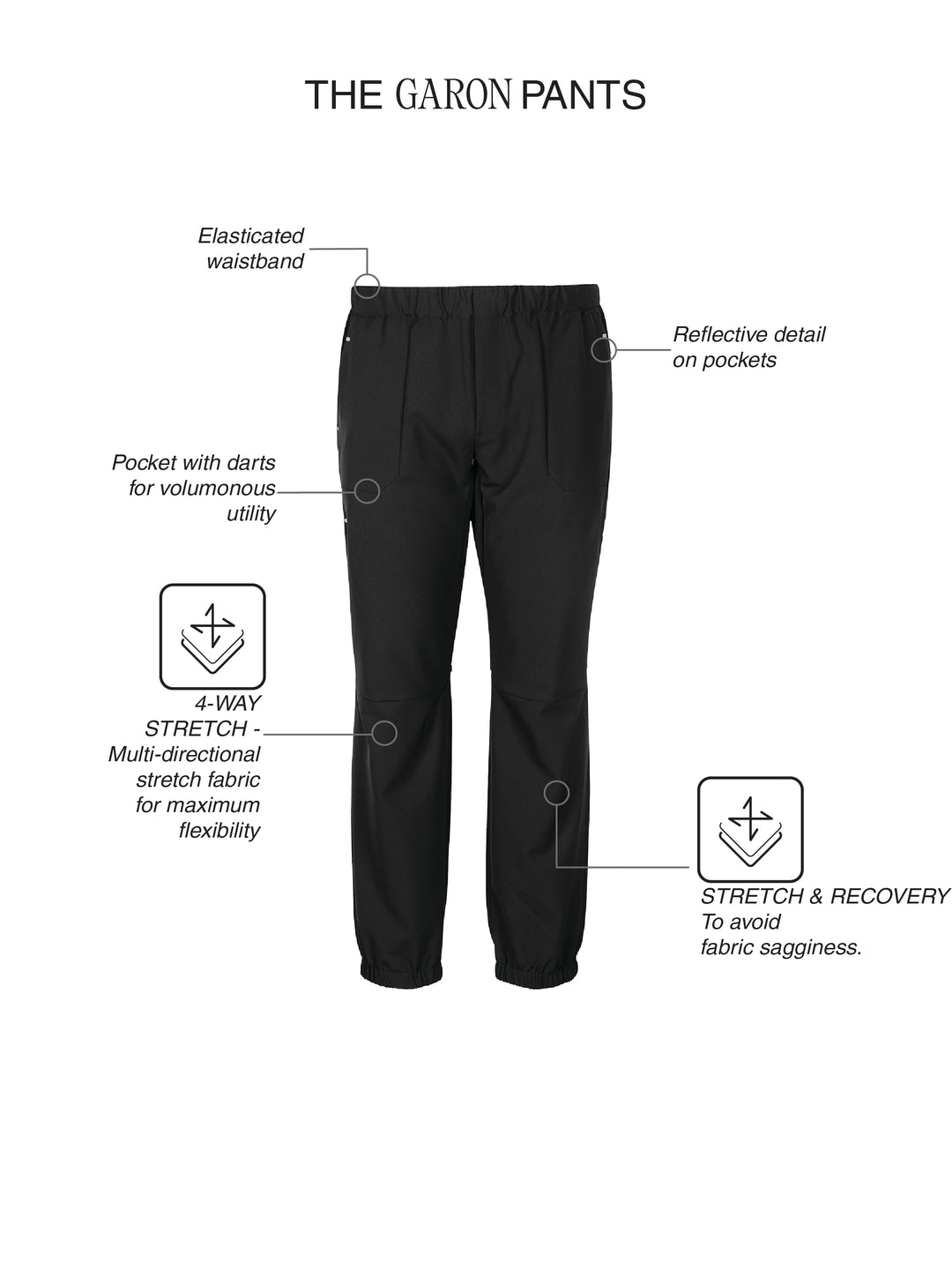 Fila Men Black Garon Woven Pants