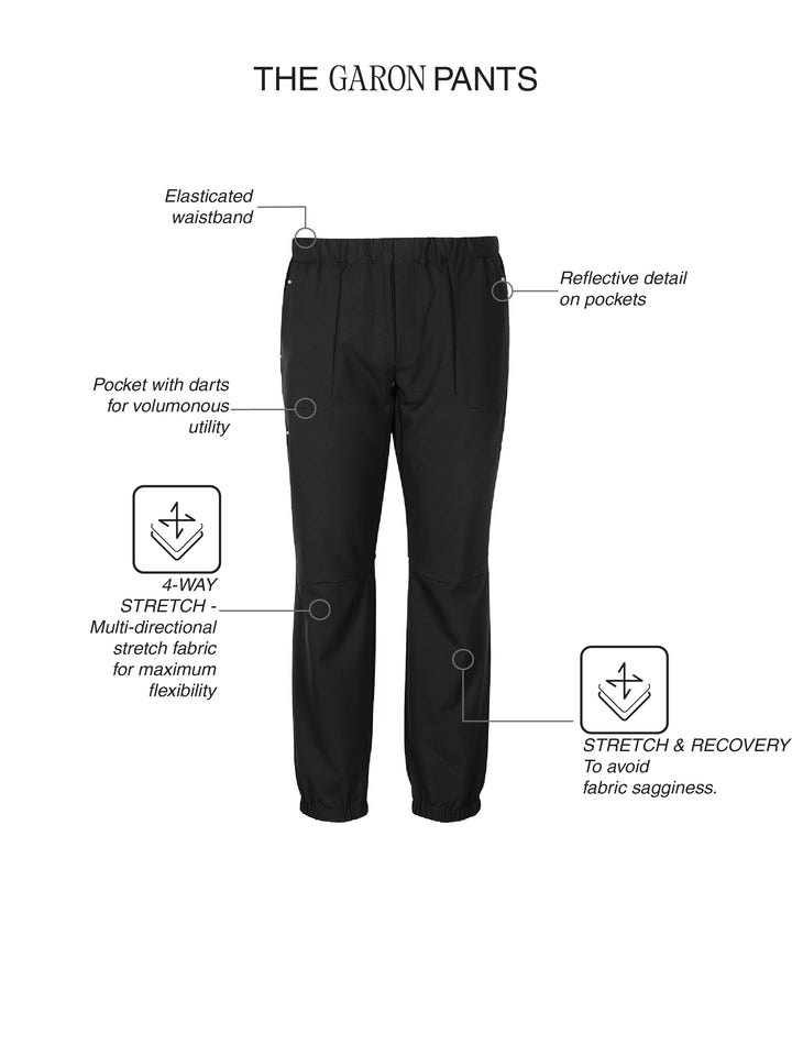 Fila Men Black Garon Woven Pants