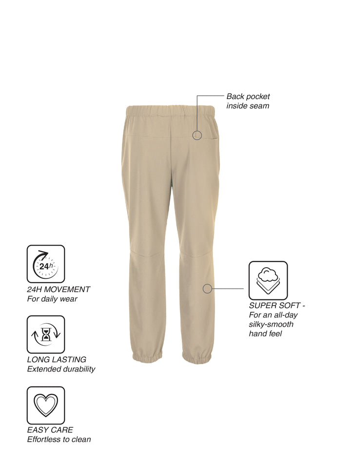 Fila Men Beige Garon Woven Pants