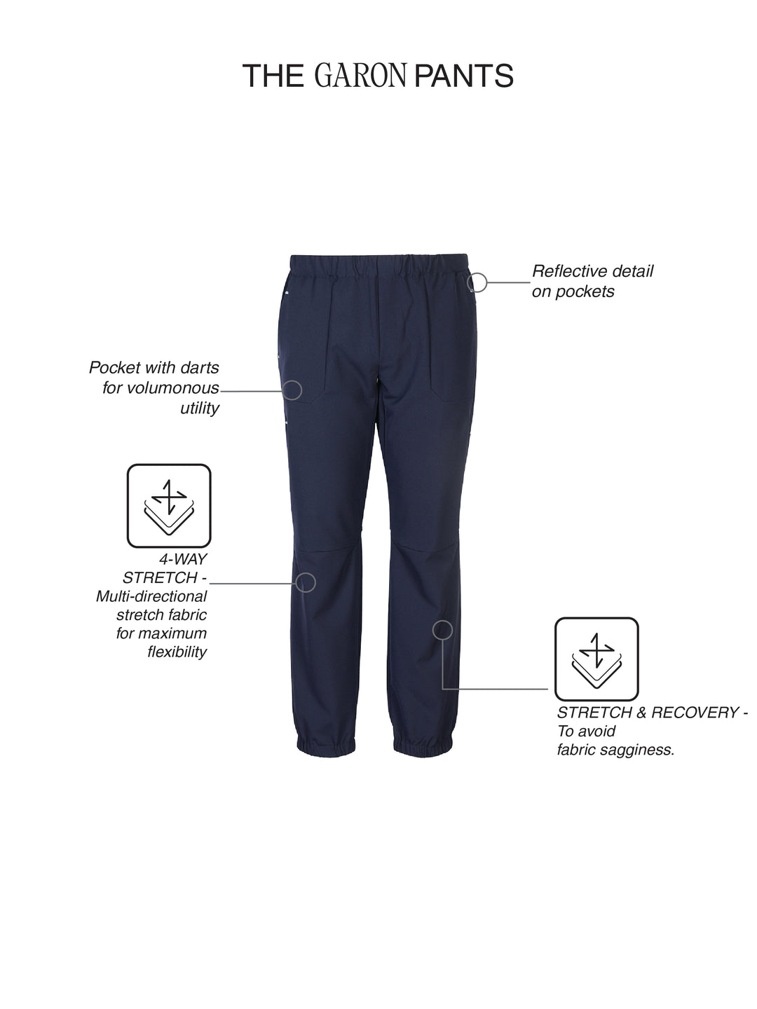 Fila Men Navy Garon Woven Pants