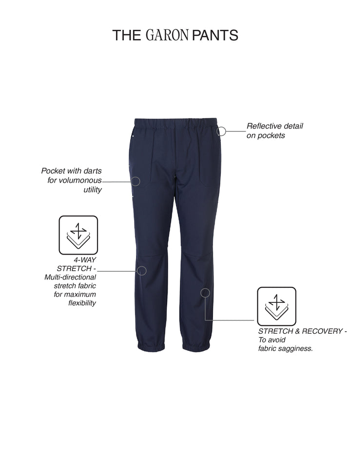 Fila Men Navy Garon Woven Pants