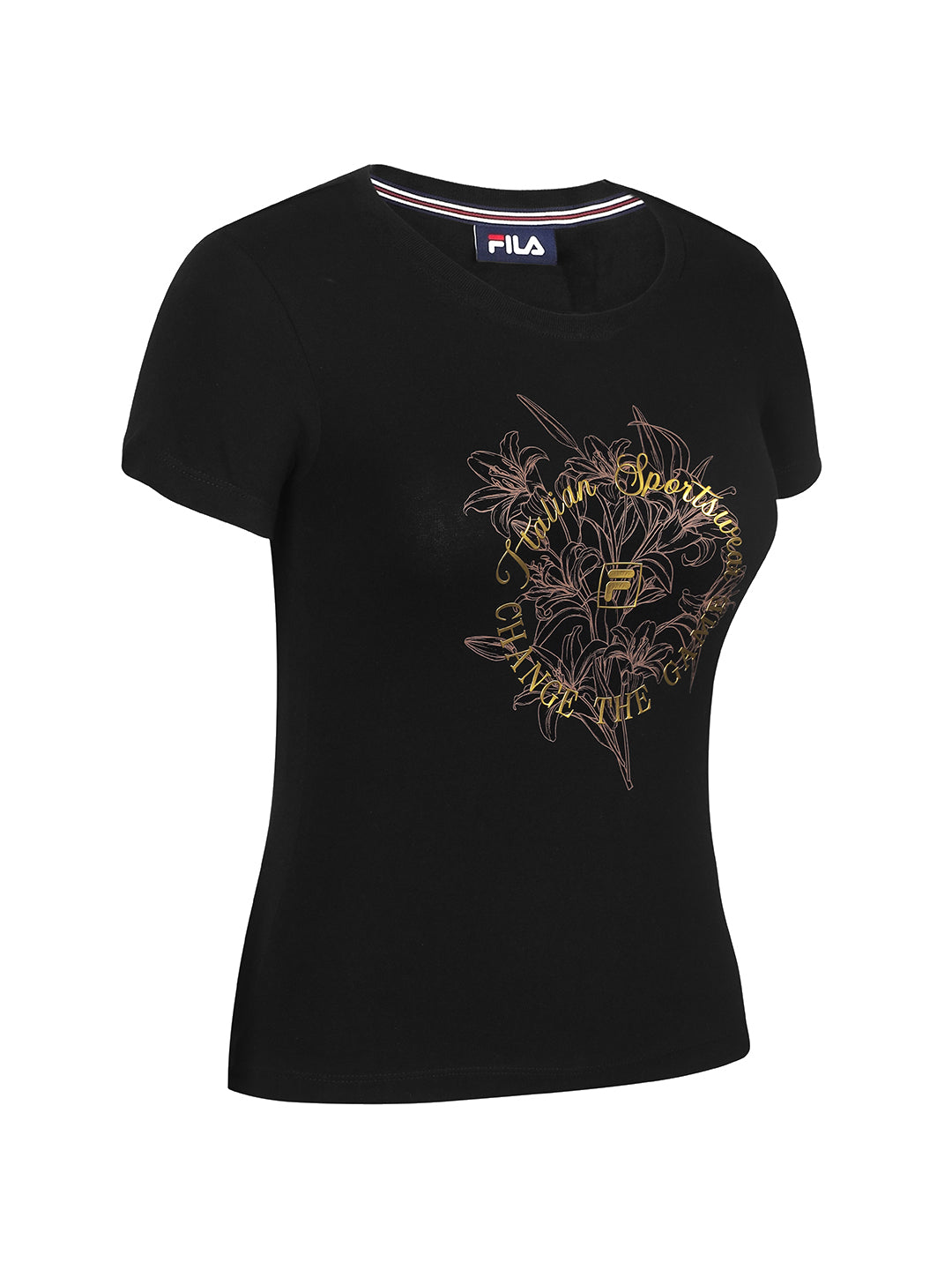 Fila Women Black Abby Knitted Tee