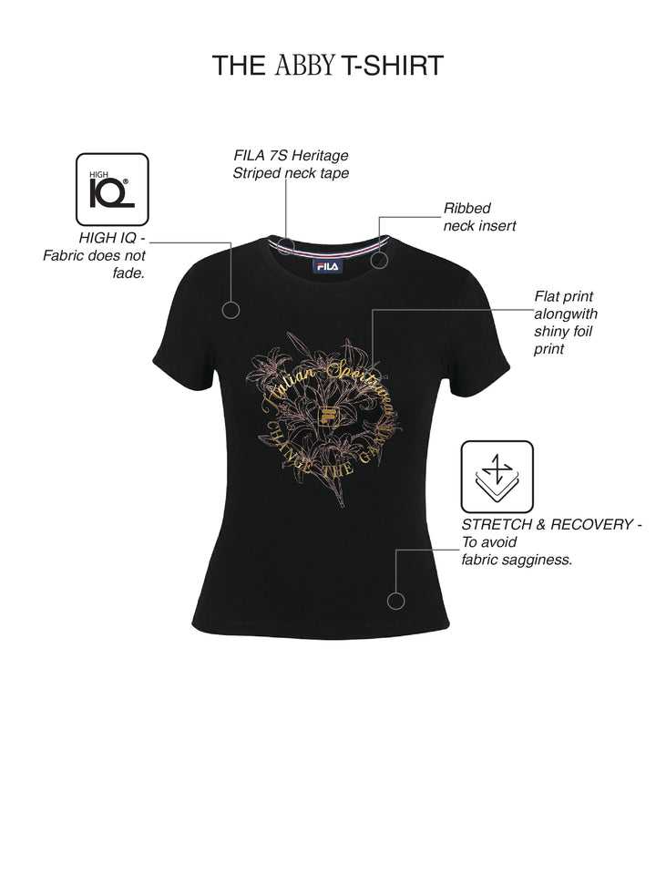 Fila Women Black Abby Knitted Tee