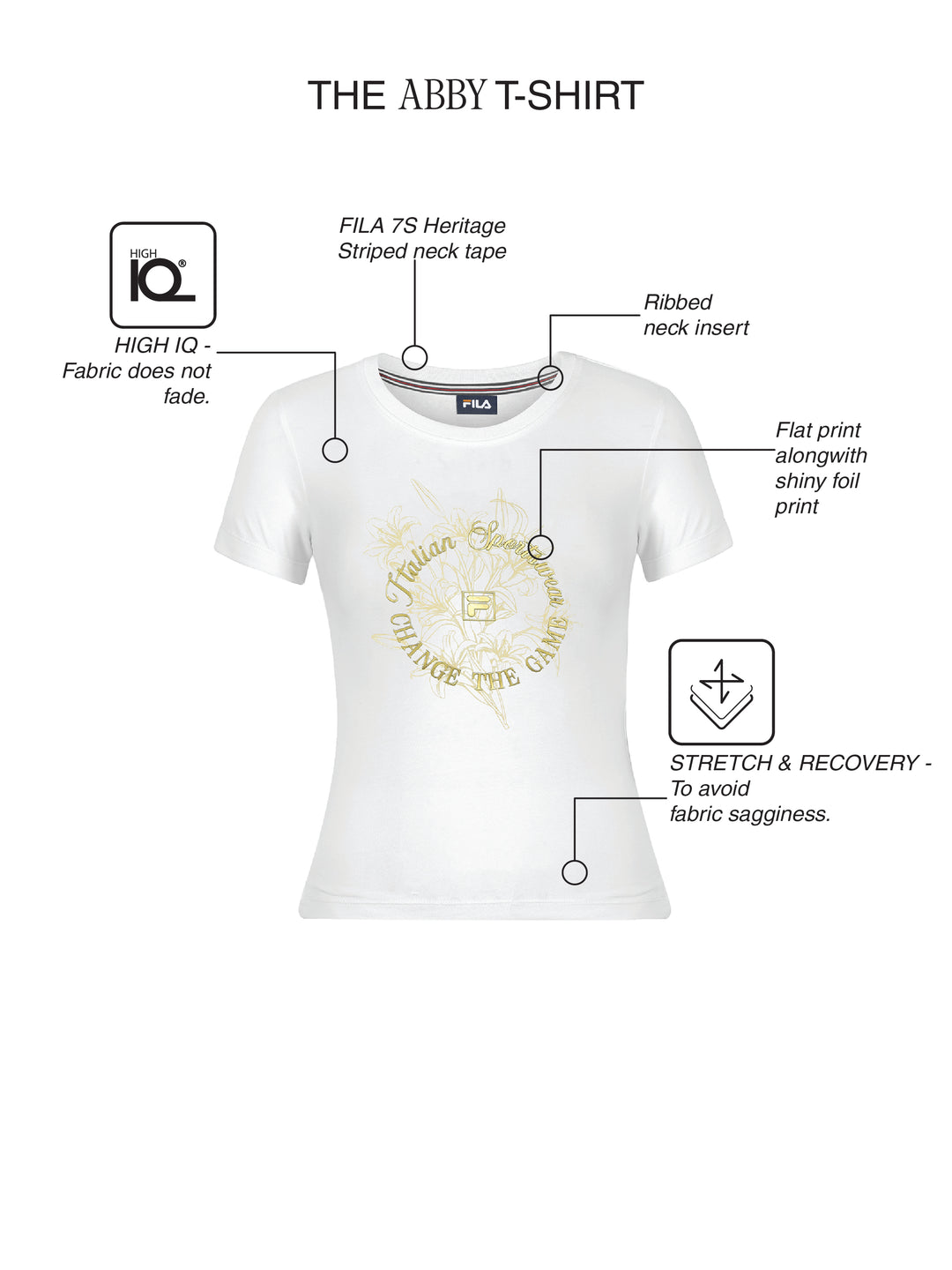 Fila Women White Abby Knitted Tee