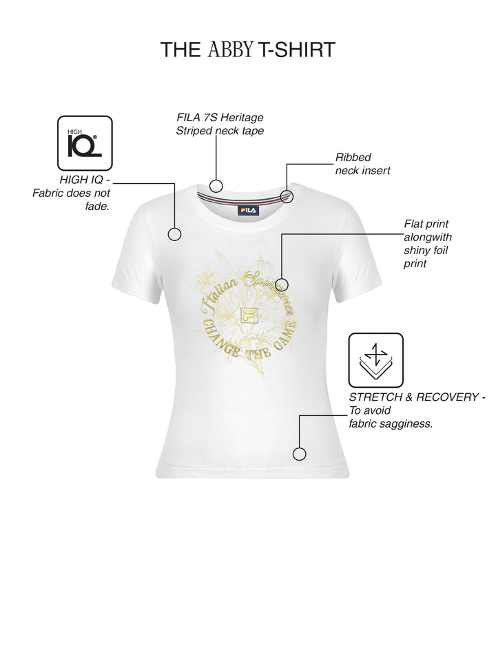 Fila Women White Abby Knitted Tee