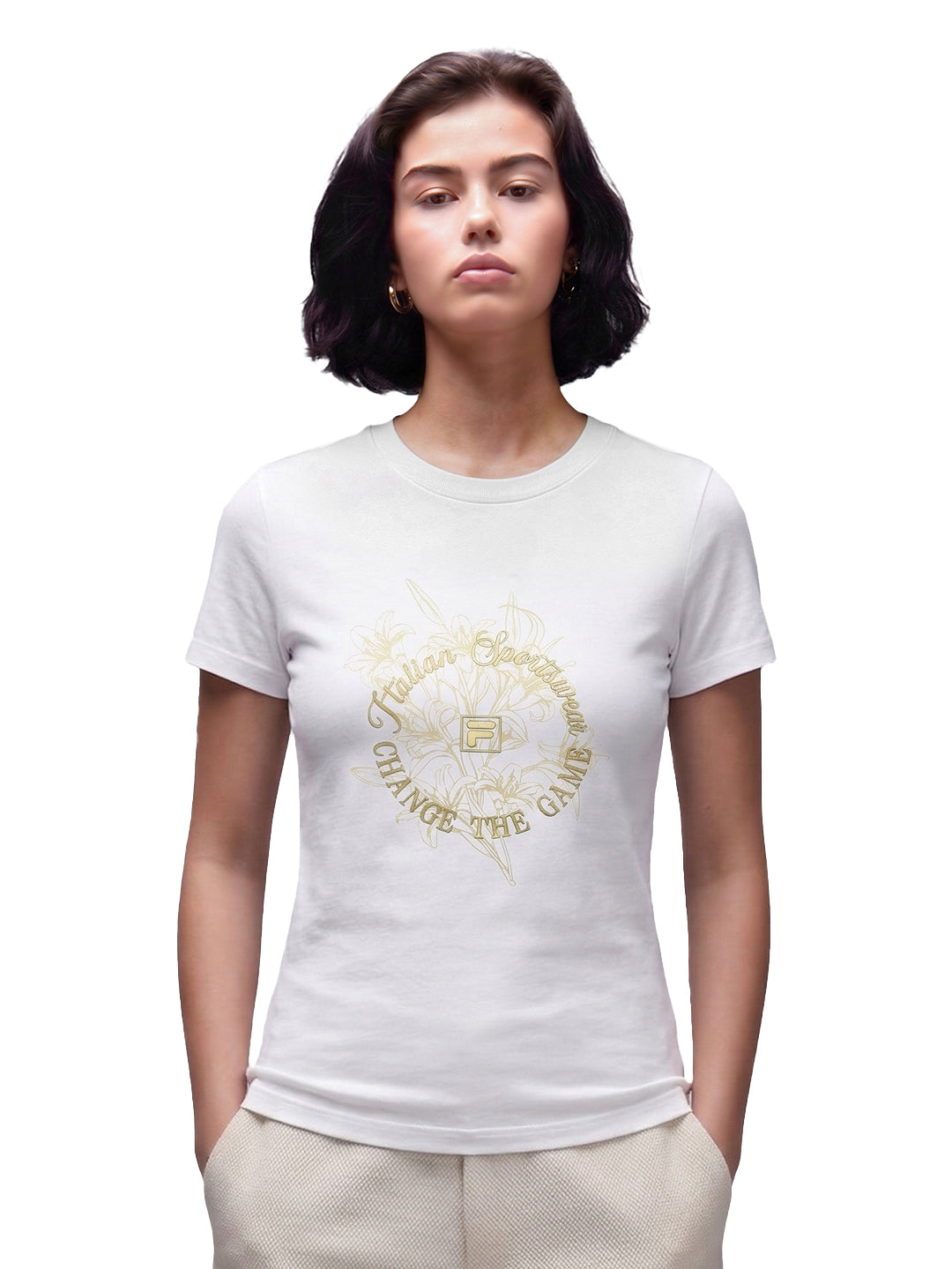 Fila Women White Abby Knitted Tee