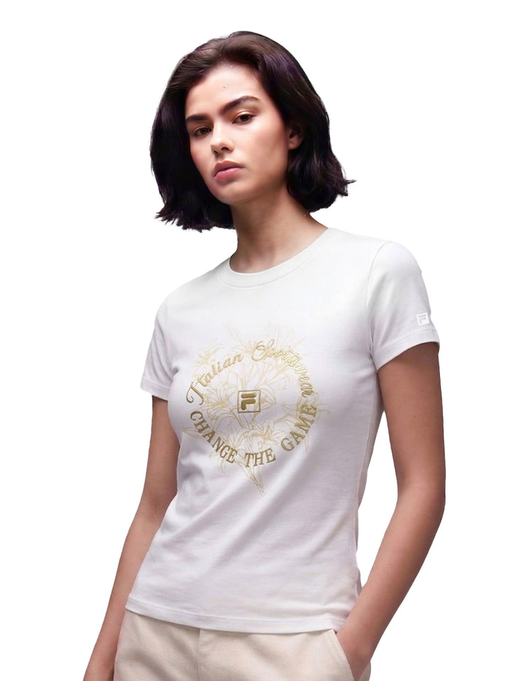 Fila Women White Abby Knitted Tee