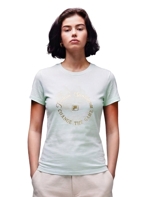 Fila Women Sky Blue Abby Knitted Tee