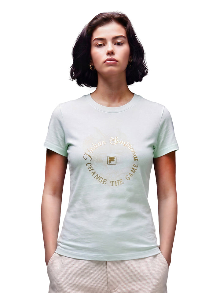 Fila Women Sky Blue Abby Knitted Tee
