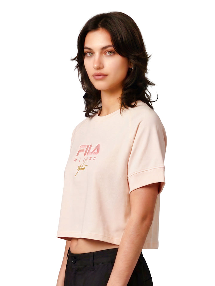 Fila Women Peach Arny Knitted Tee