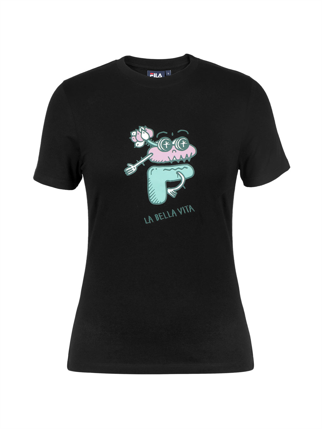 Fila Women Black Sollie Knitted Tee