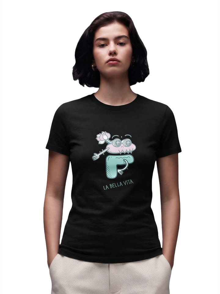 Fila Women Black Sollie Knitted Tee