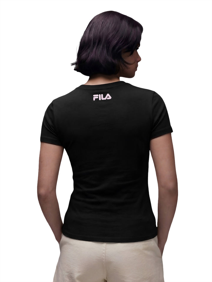 Fila Women Black Sollie Knitted Tee