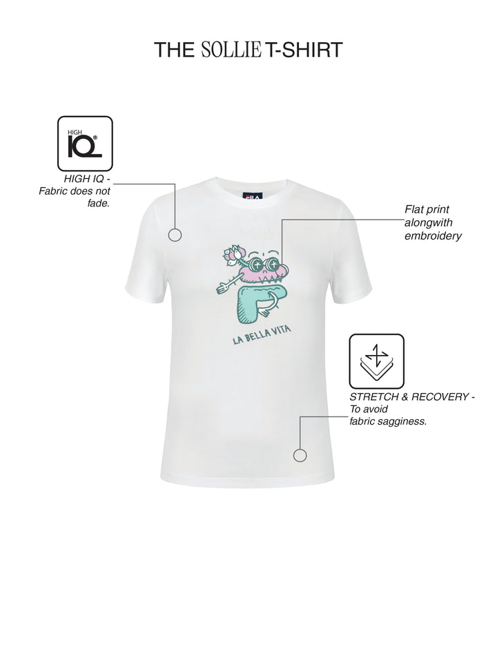 Fila Women White Sollie Knitted Tee