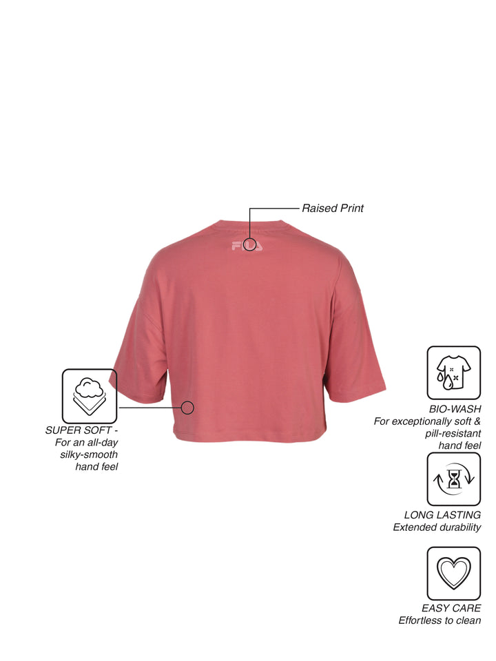 Fila Women Mauv Gabbie Knitted Tee