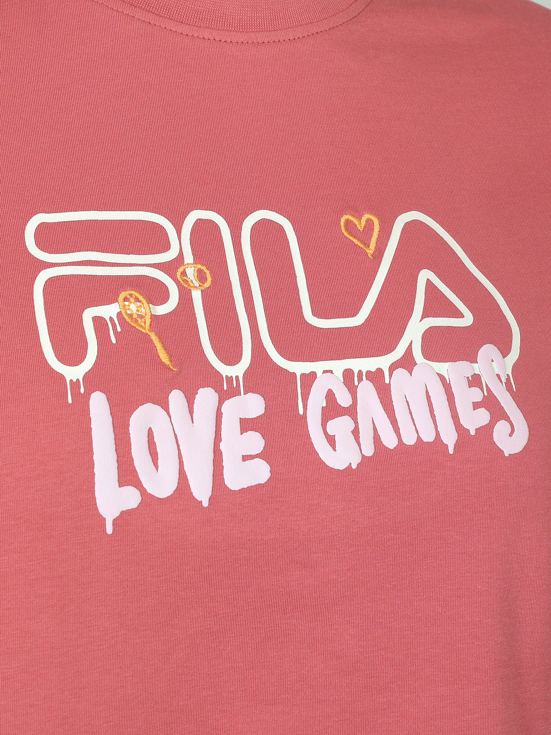 Fila Women Mauv Gabbie Knitted Tee