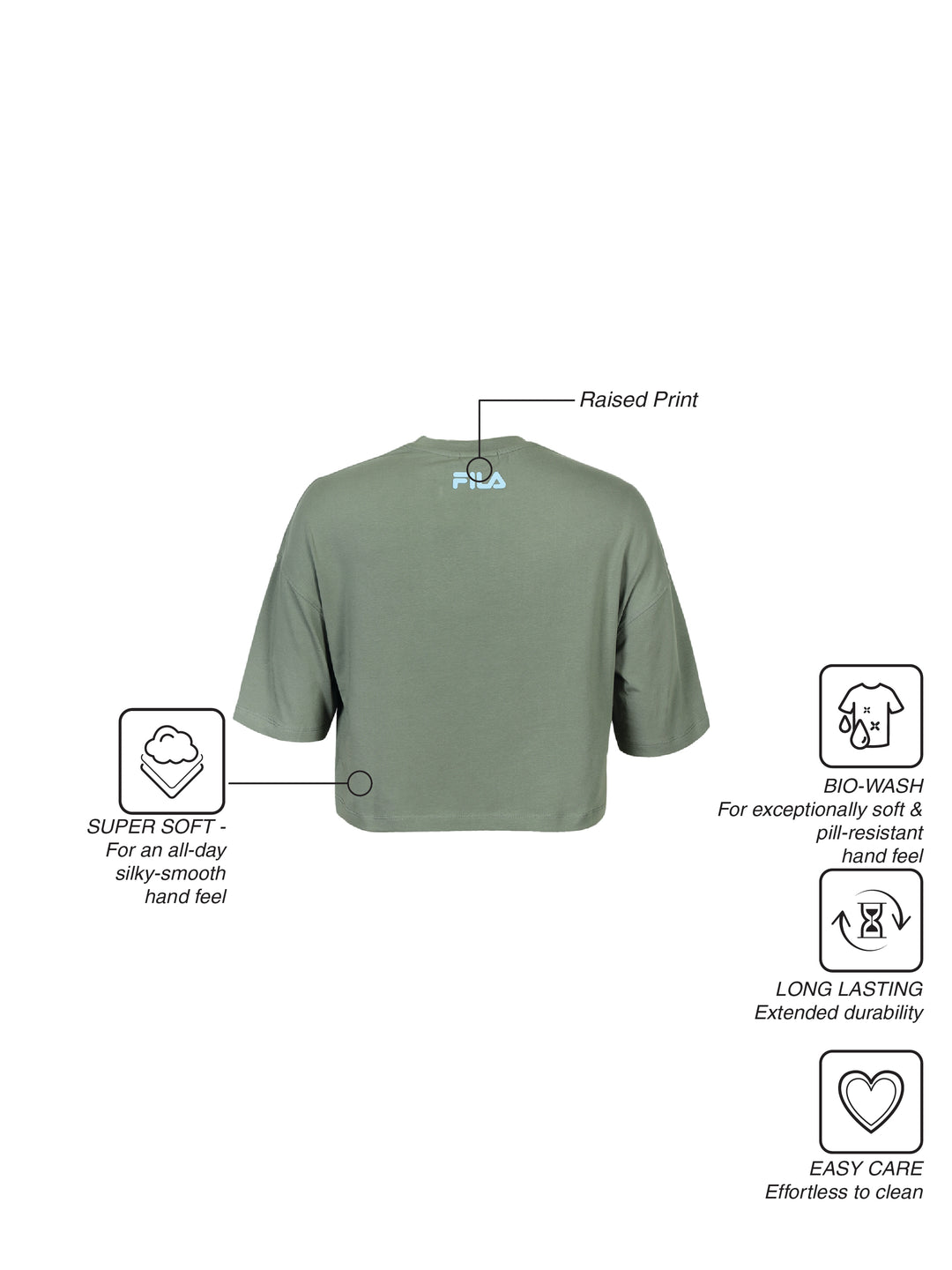 Fila Women Iceberg Green Gabbie Knitted Tee
