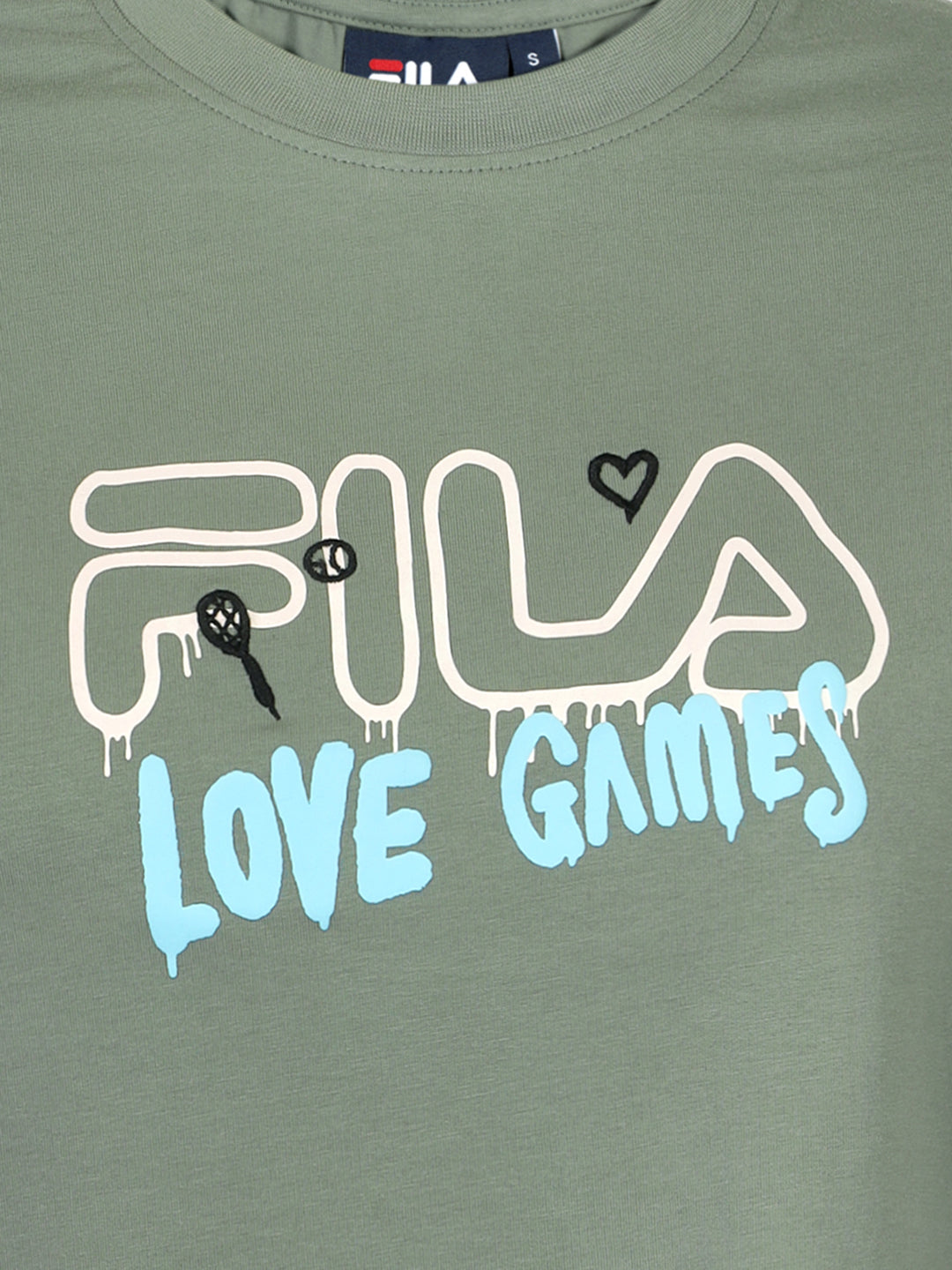 Fila Women Iceberg Green Gabbie Knitted Tee