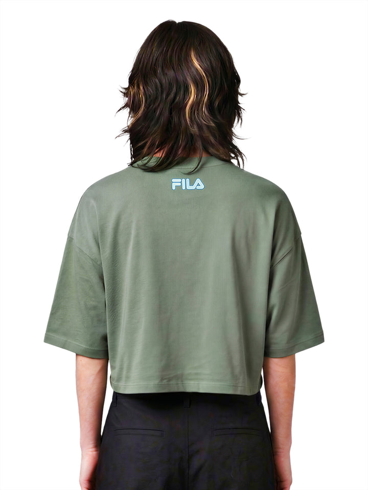 Fila Women Iceberg Green Gabbie Knitted Tee