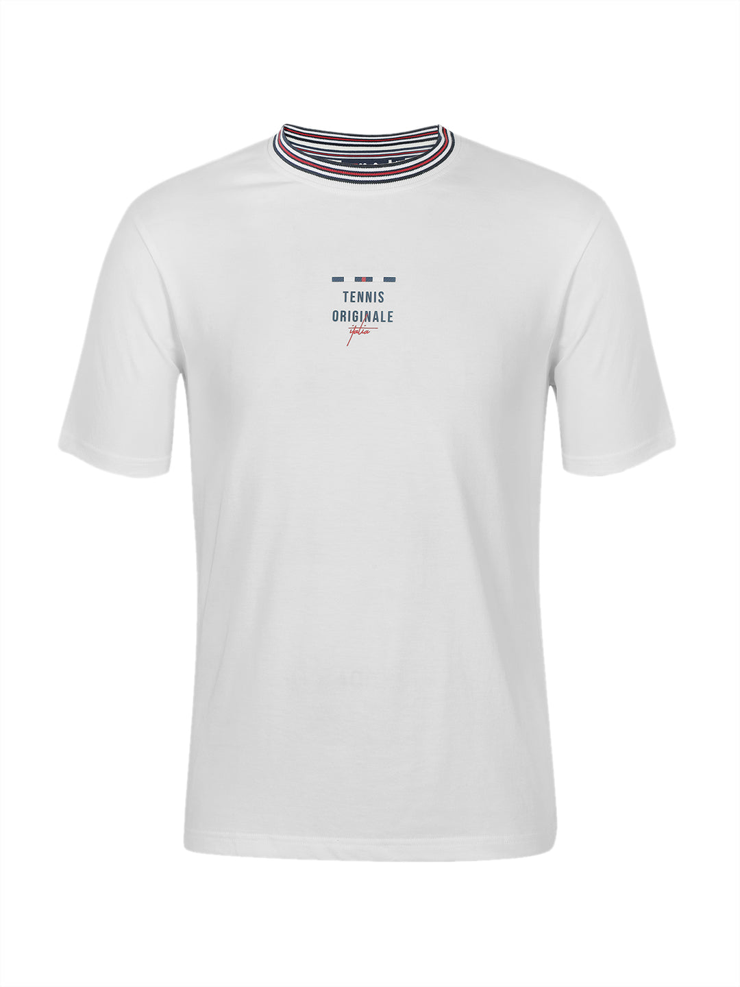 Fila Men White Enzo Knitted Tee Shirt