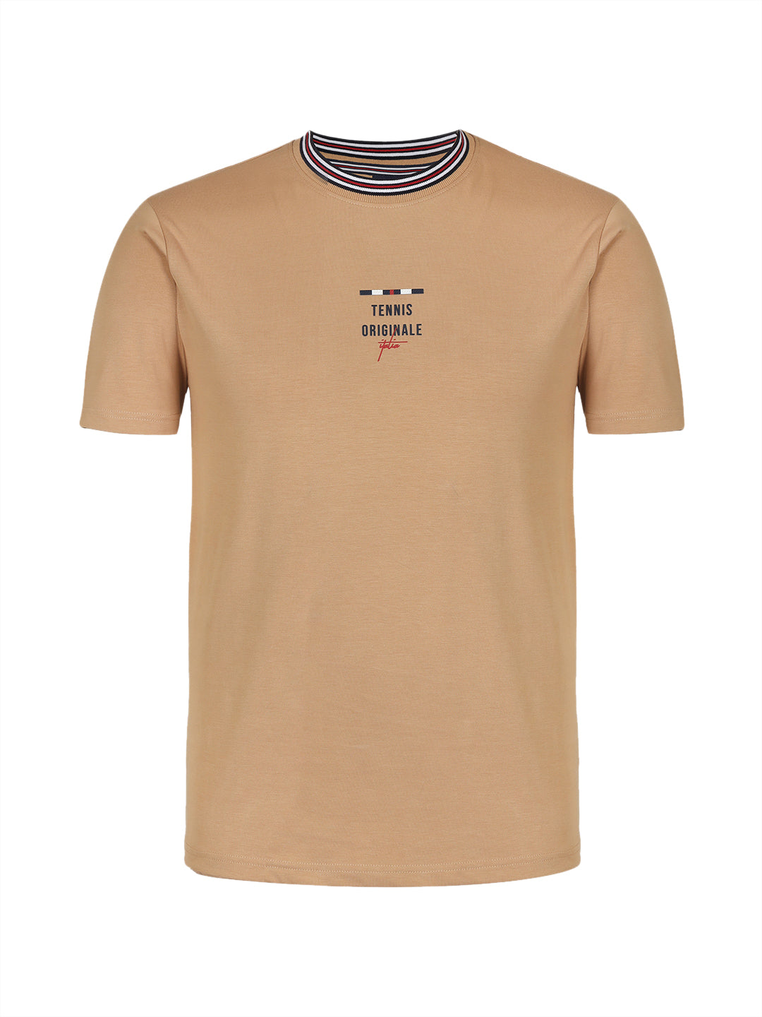 Fila Men Beige Enzo Knitted Tee Shirt