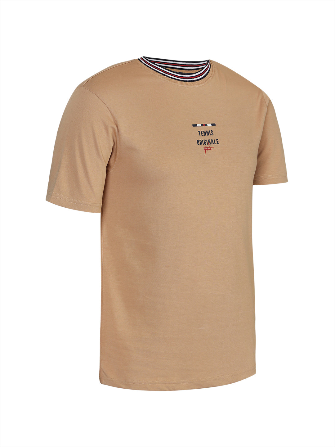 Fila Men Beige Enzo Knitted Tee Shirt