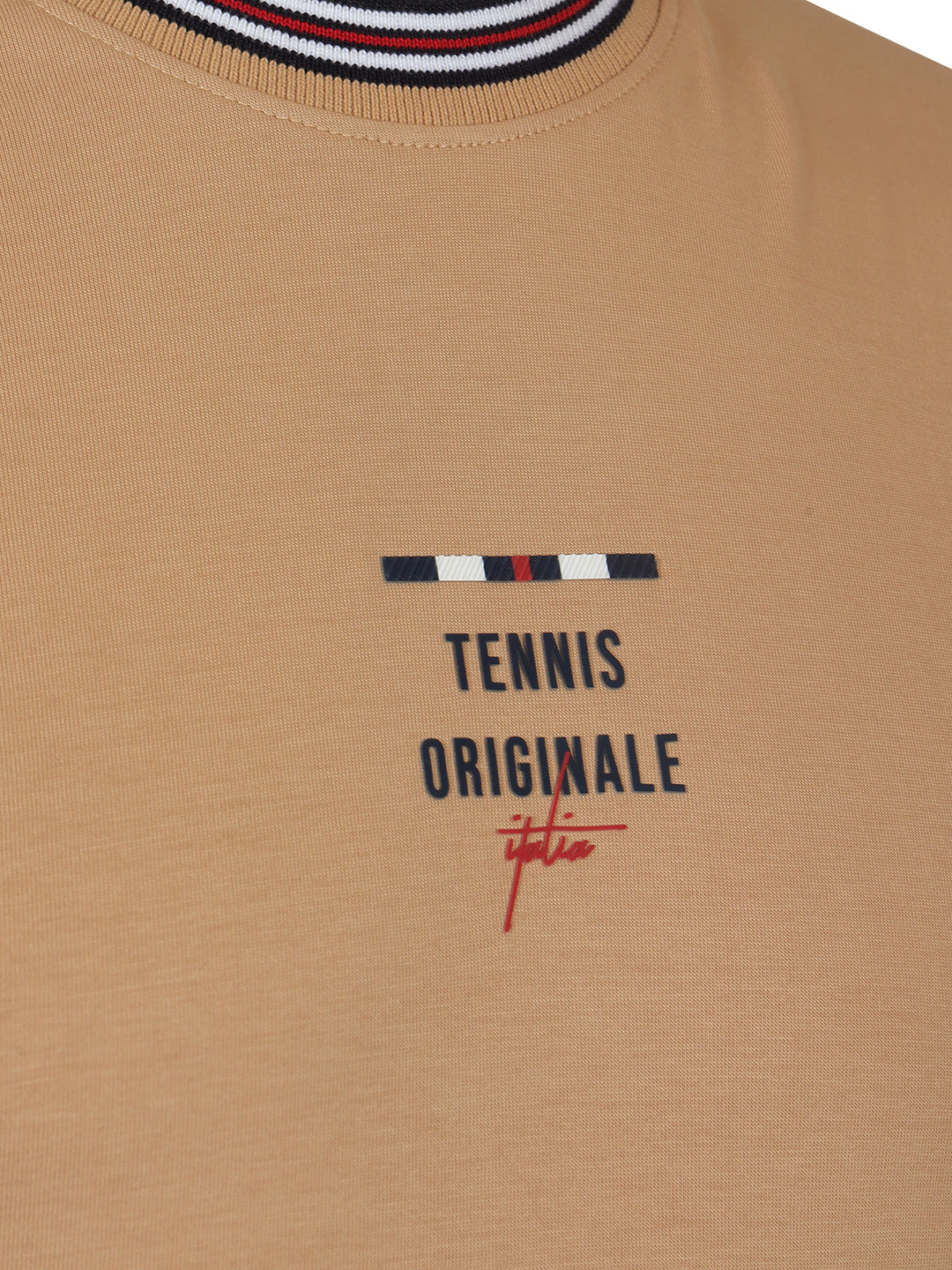 Fila Men Beige Enzo Knitted Tee Shirt