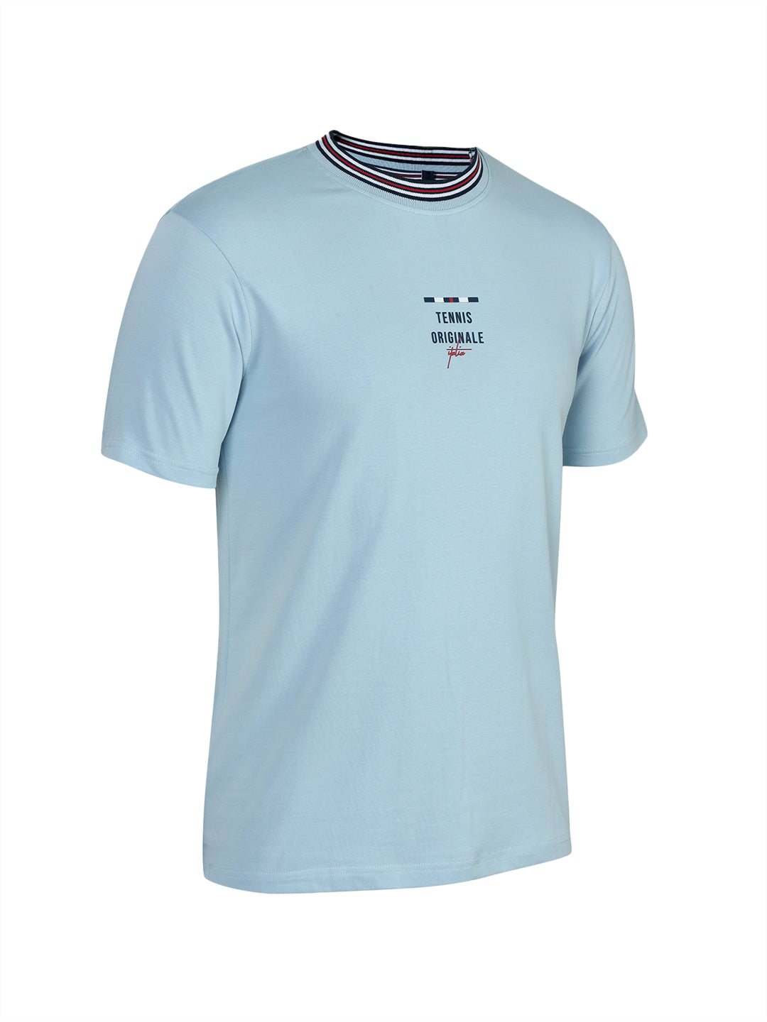 Fila Men Sky Blue Enzo Knitted Tee Shirt