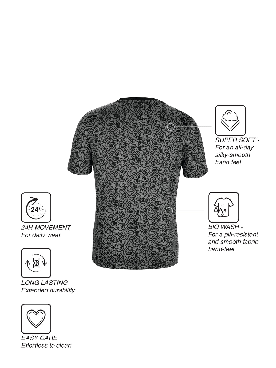 Fila Men Black Taze T-Shirt