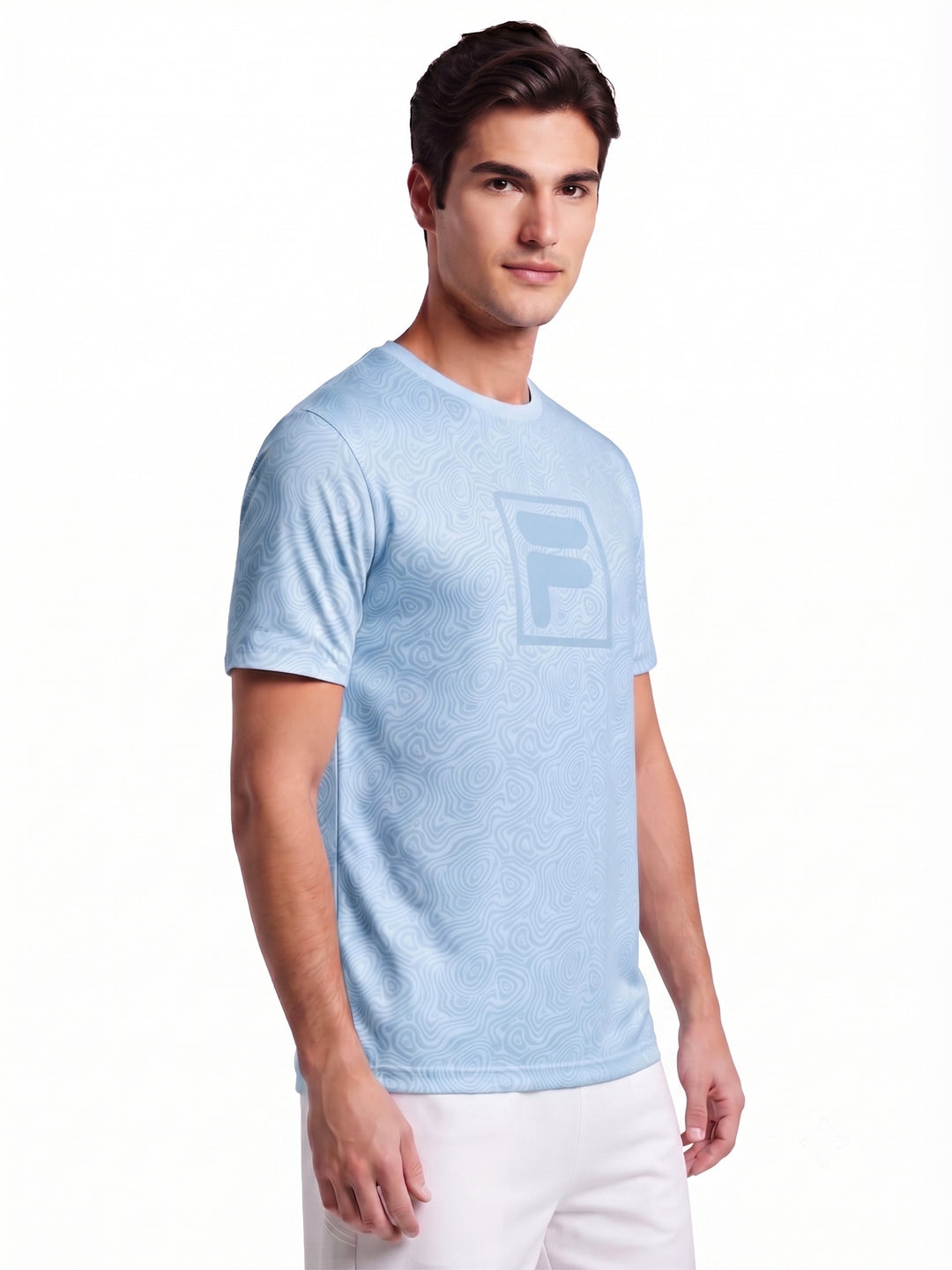 Fila Men Light Blue Taze T-Shirt