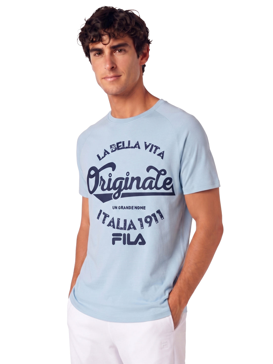 Fila Men Sky Blue Ebon T-Shirt