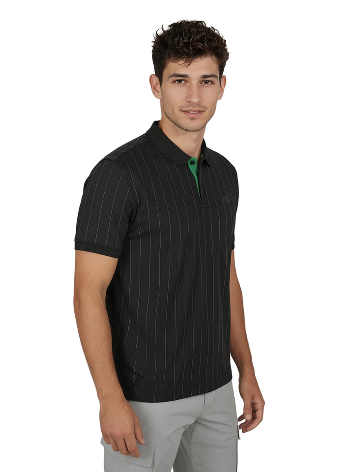 Fila Men Black Tenne Polo