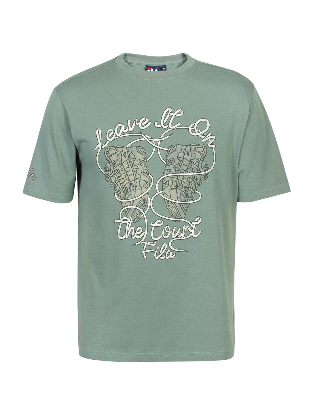 Fila Men Iceberg Green Leave It Knitted Tee Shirt