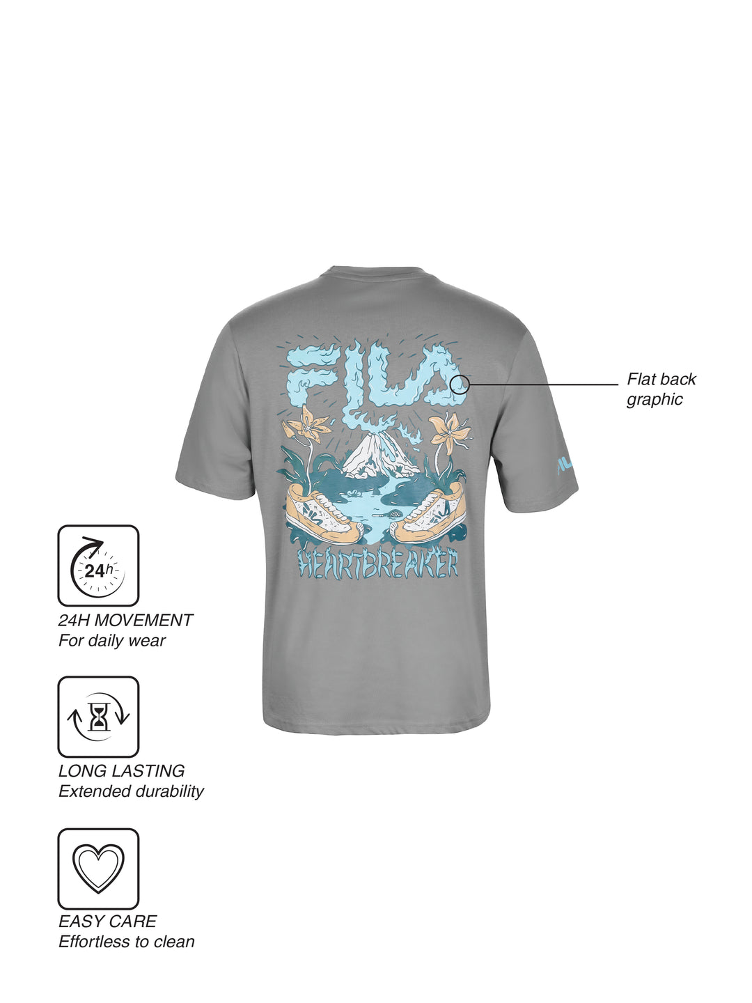 Fila Men Quietgrey Breaker T-Shirt