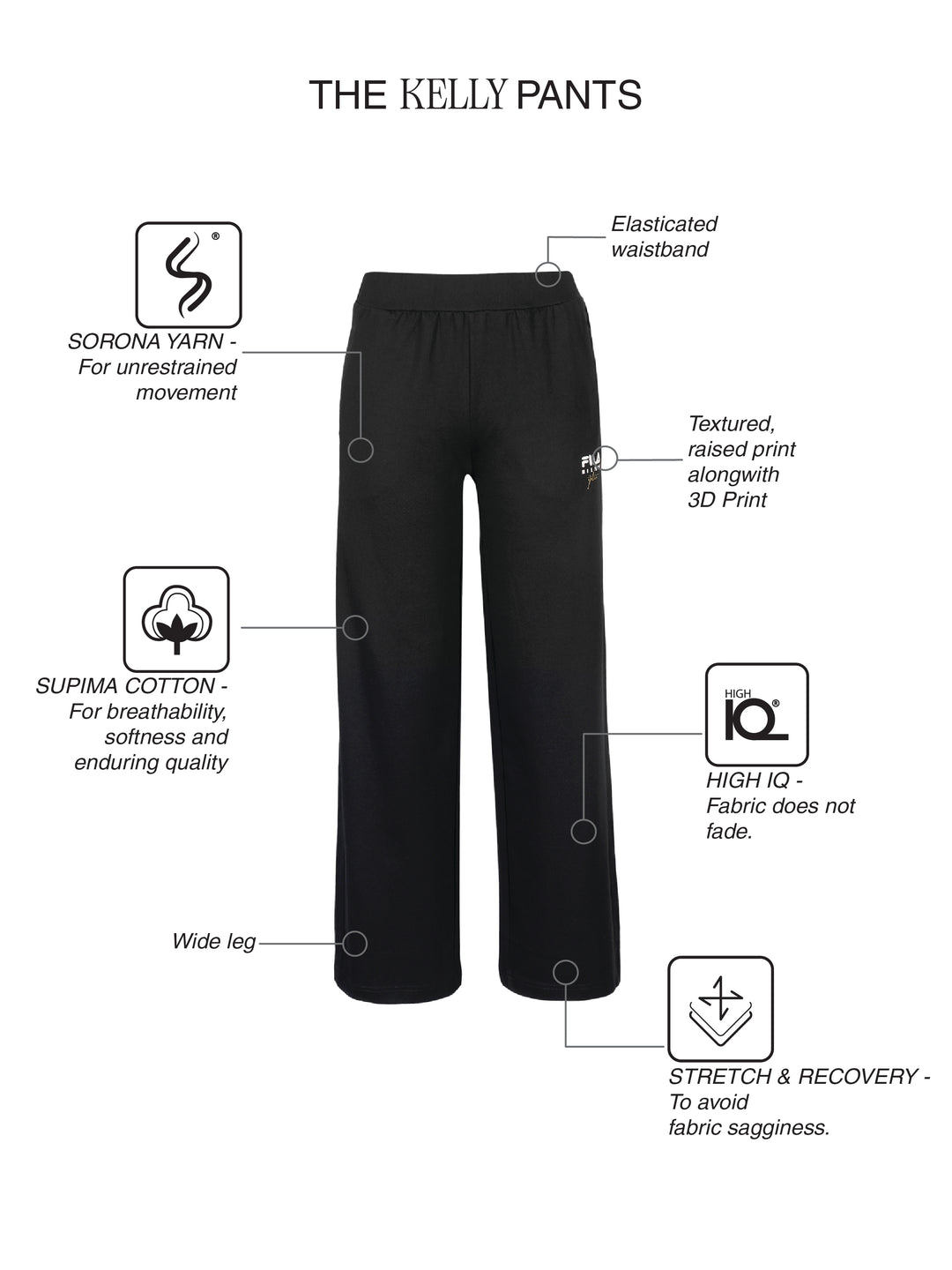 Fila Women Black Kely Track Pants