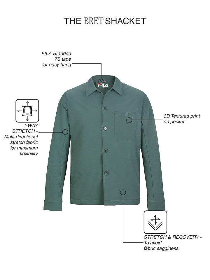 Fila Men Green Bret Shirt