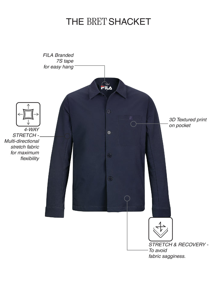 Fila Men Navy Bret Shirt