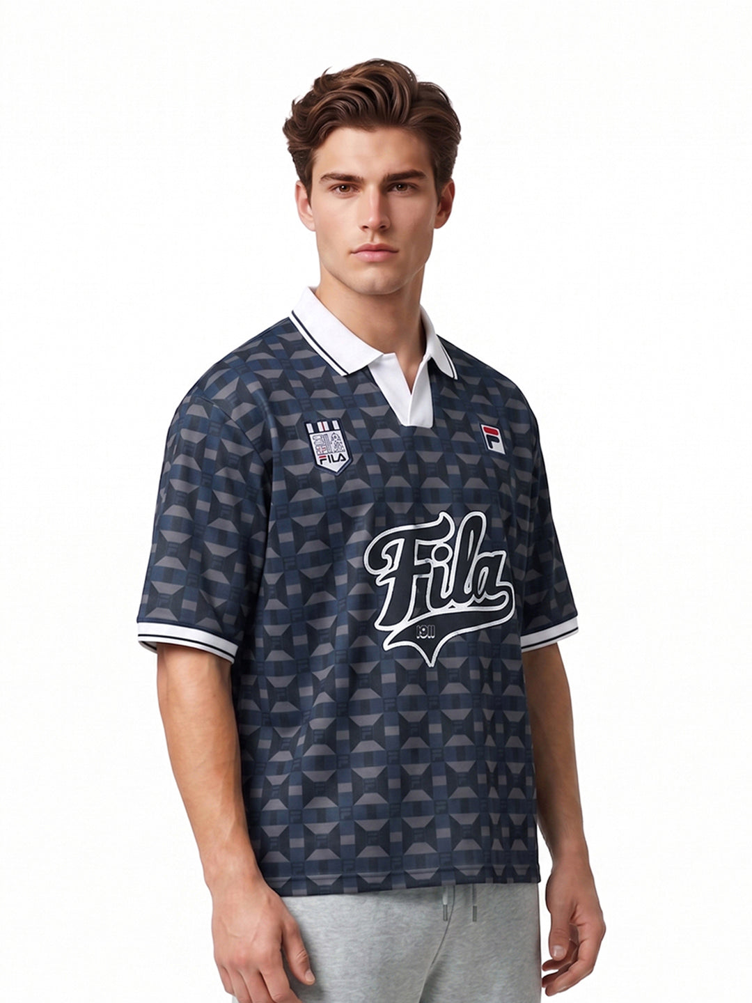 Fila Unisex Black Soccer Jersey